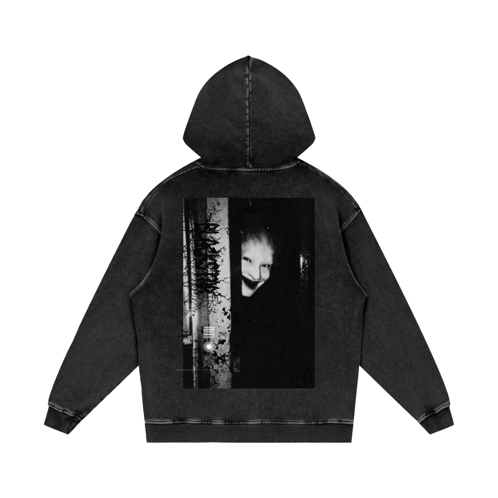 Snow Washed Loose Cotton Hoodie